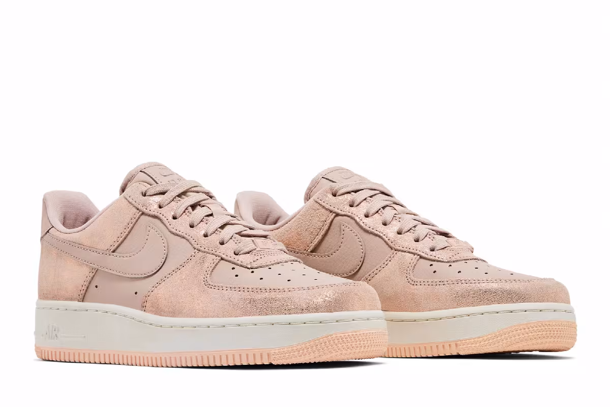 Nike Women's Air Force 1 Low Metallic Red Bronze, view 9
