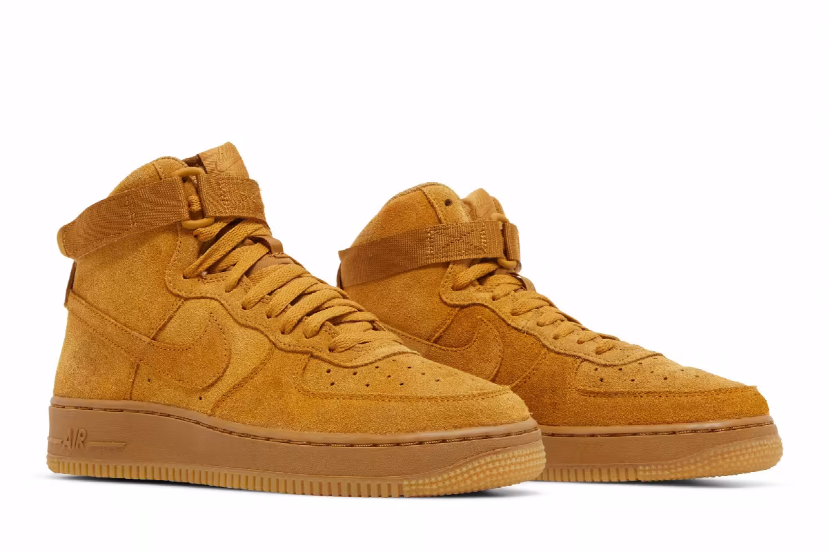Nike Air Force 1 High LV8 GS Wheat, view 9