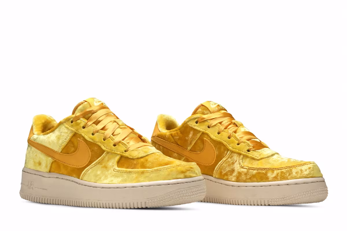 Nike Air Force 1 LV8 GS Minerald Gold, view 9