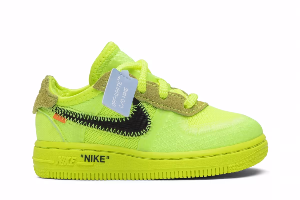 Nike Off-White x Air Force 1 Low TD Volt, view 2