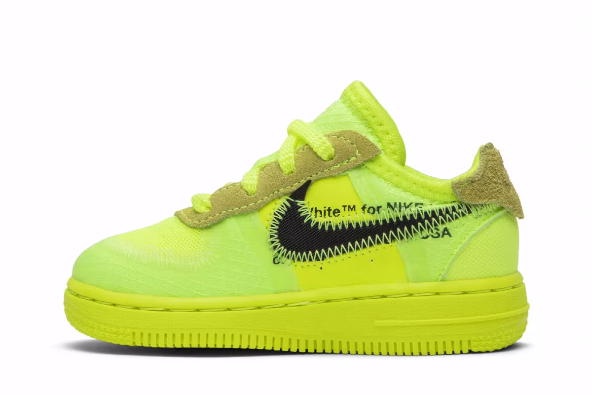 Nike Off-White x Air Force 1 Low TD Volt, view 4