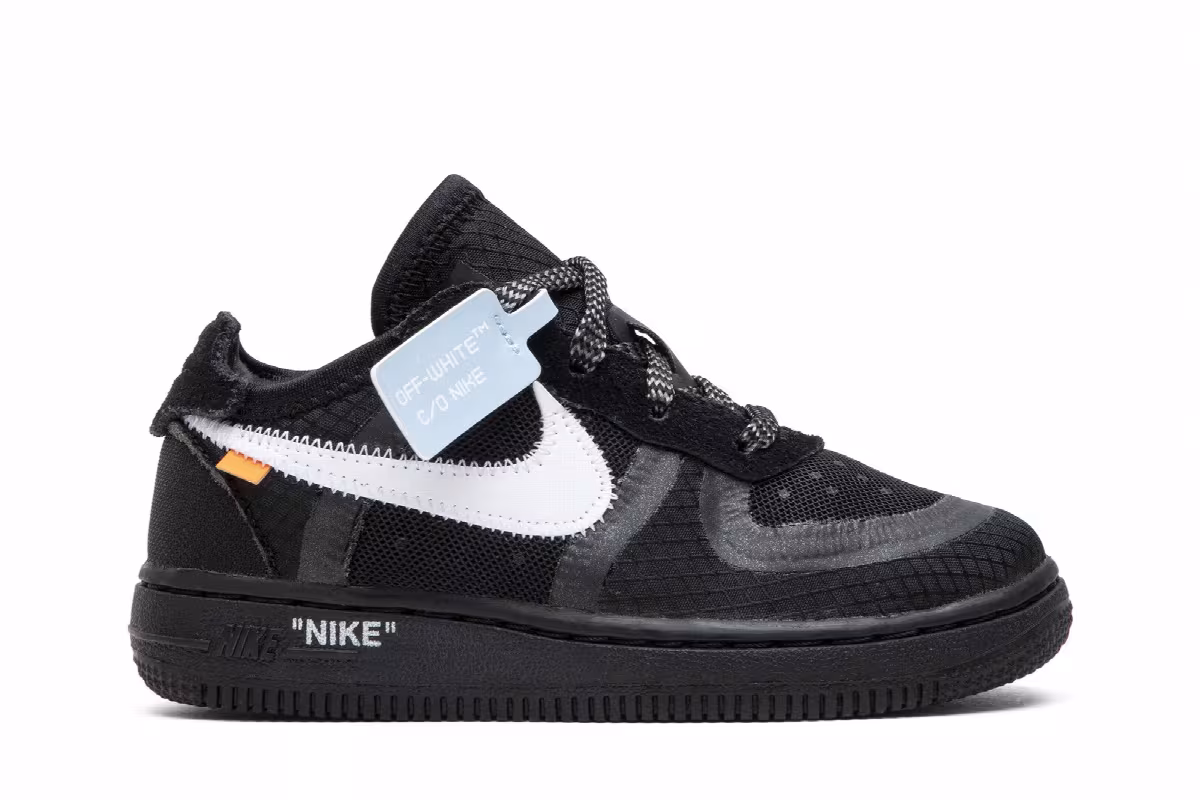 Off-White x Nike Air Force 1 Low TD Black, view 2
