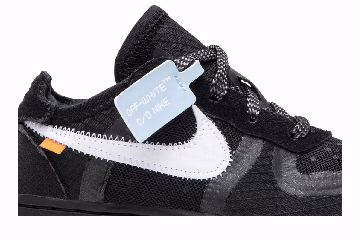 Off-White x Nike Air Force 1 Low TD Black, view 3