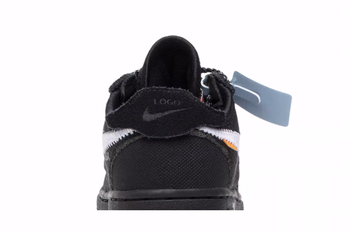Off-White x Nike Air Force 1 Low TD Black, view 8