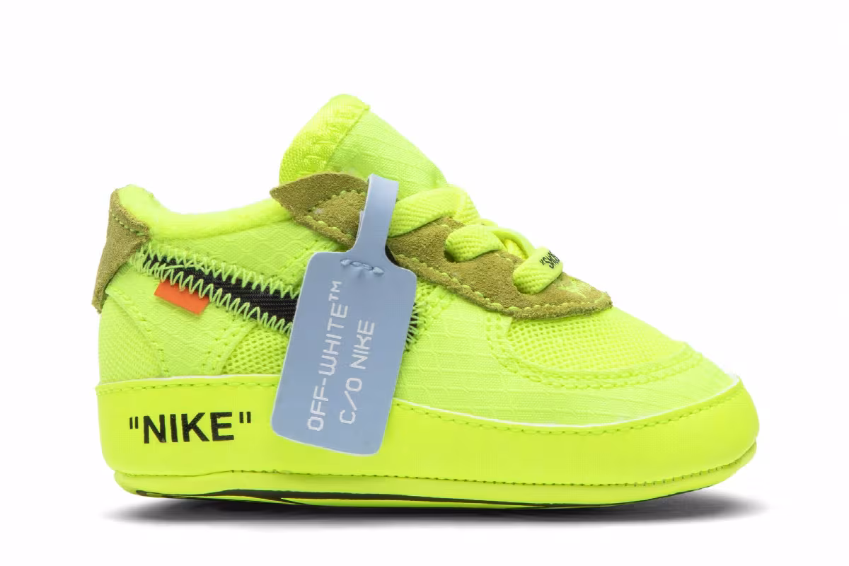 Off-White x Nike Air Force 1 Low CB Volt, view 2