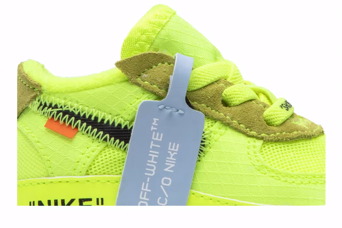 Off-White x Nike Air Force 1 Low CB Volt, view 3