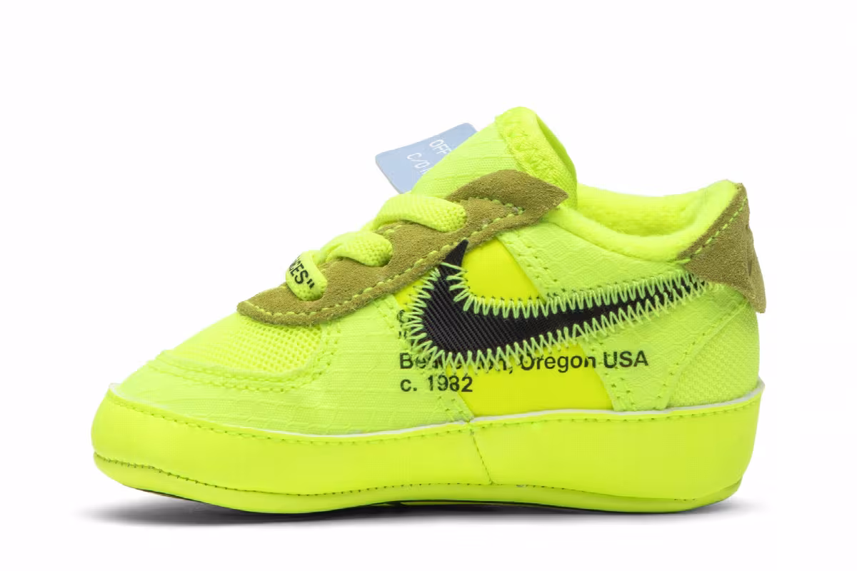 Off-White x Nike Air Force 1 Low CB Volt, view 4