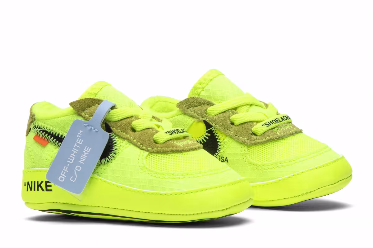 Off-White x Nike Air Force 1 Low CB Volt, view 9
