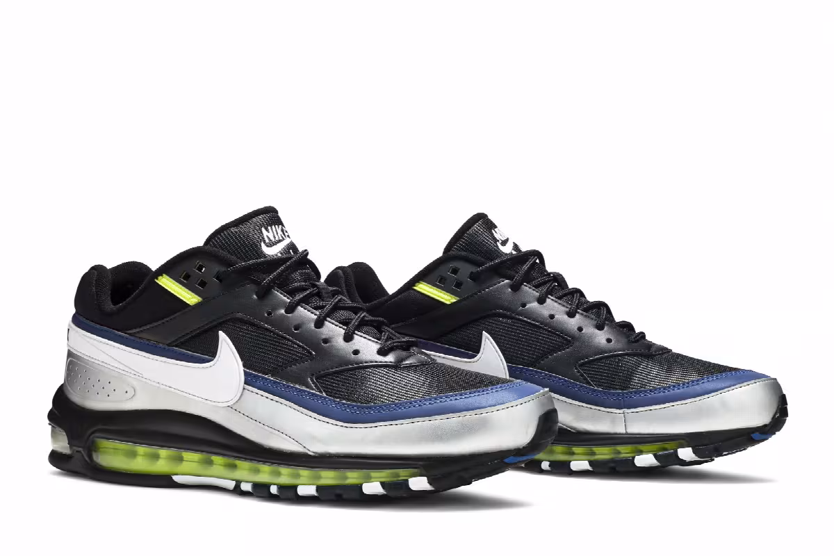 Nike Air Max 97/BW Black Metallic Silver, view 9