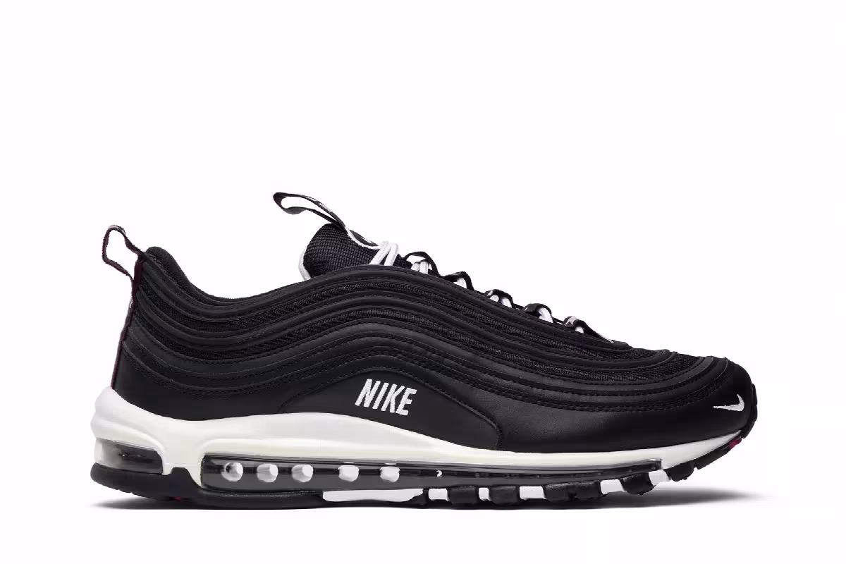 Nike Air Max 97 Premium Black White, view 2