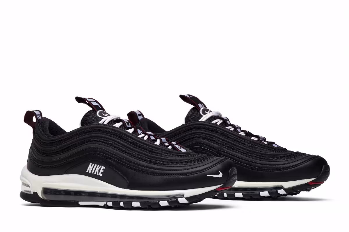 Nike Air Max 97 Premium Black White, view 9