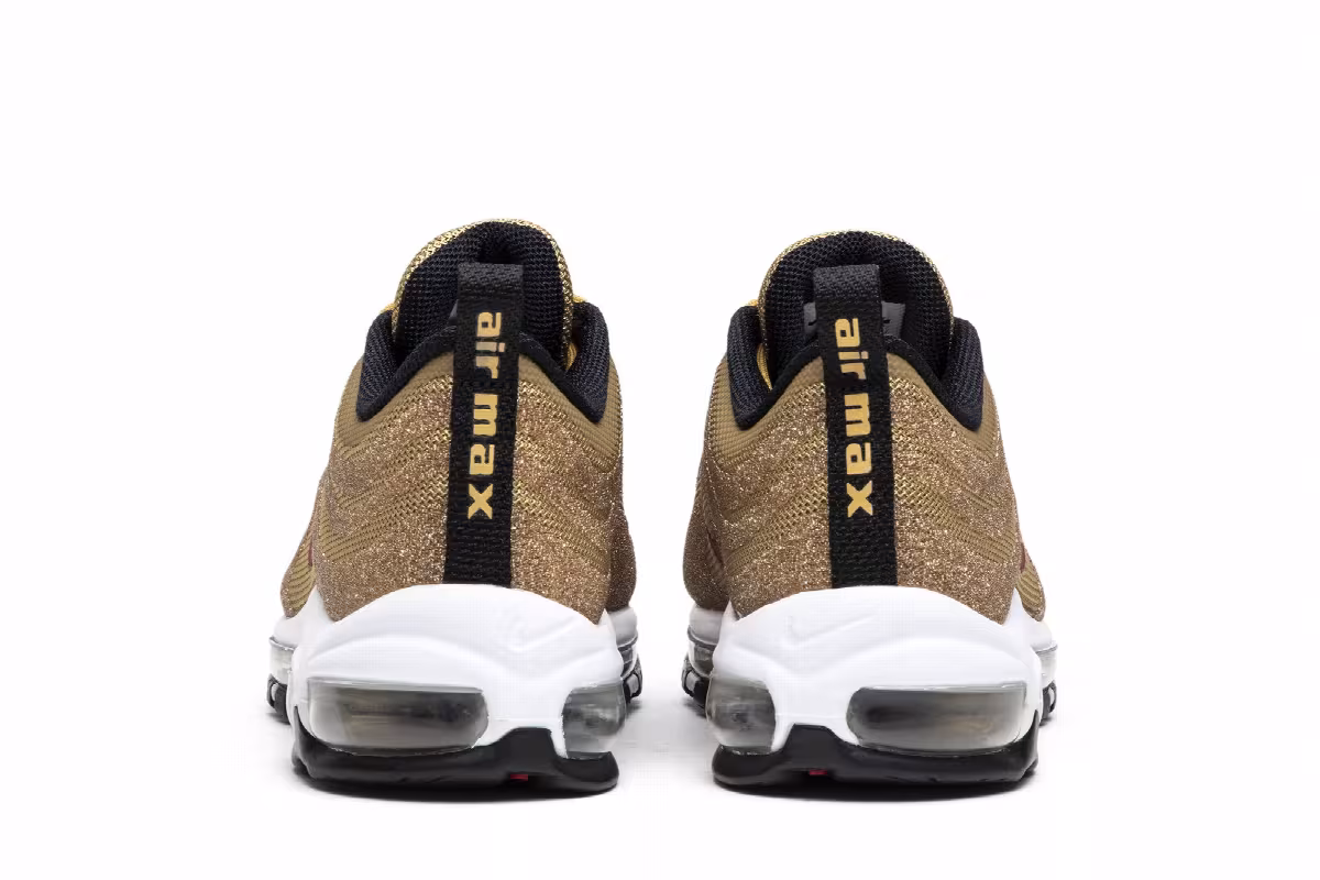 Swarovski x Nike Women's Air Max 97 LX Metallic Gold, view 7