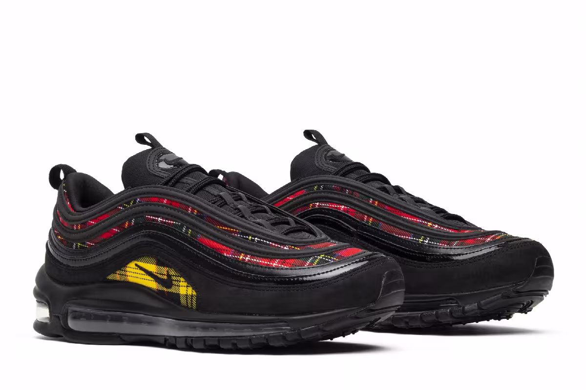 Nike Women's Air Max 97 SE Tartan, view 9