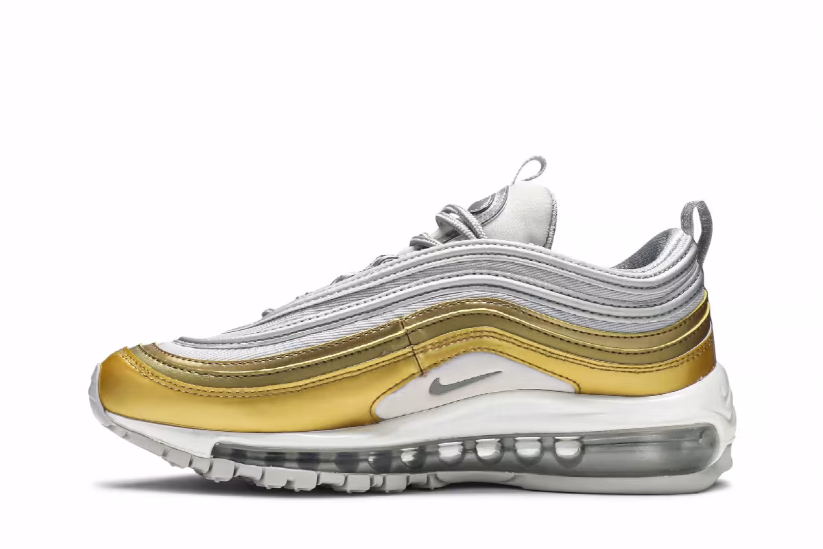 Nike Women's Air Max 97 Metallic Gold, view 4