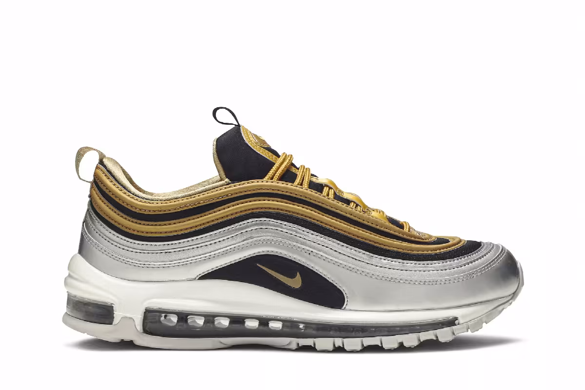 Nike Women's Air Max 97 Metallic Gold, view 2