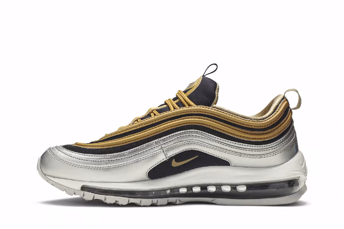 Nike Women's Air Max 97 Metallic Gold, view 4