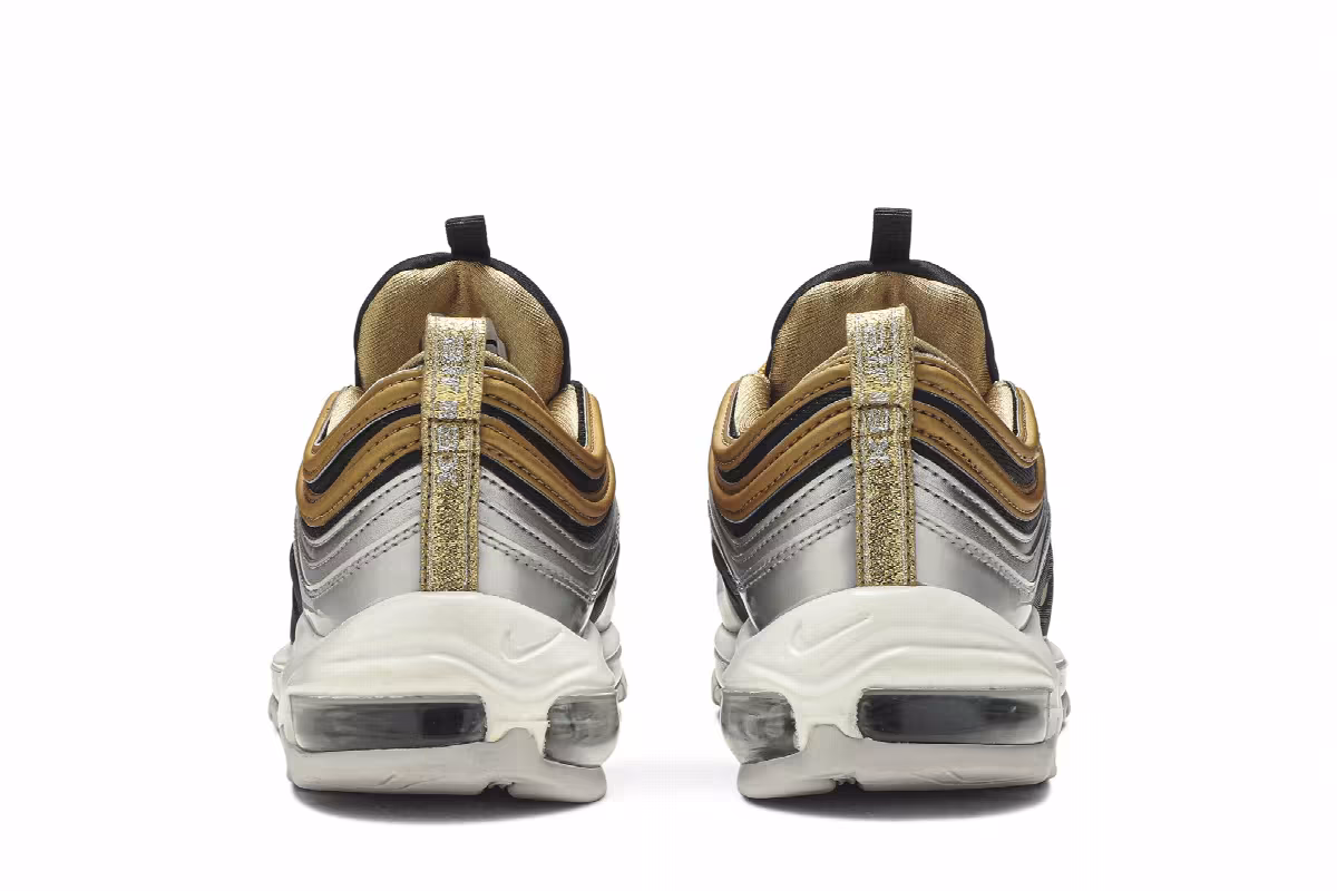 Nike Women's Air Max 97 Metallic Gold, view 7