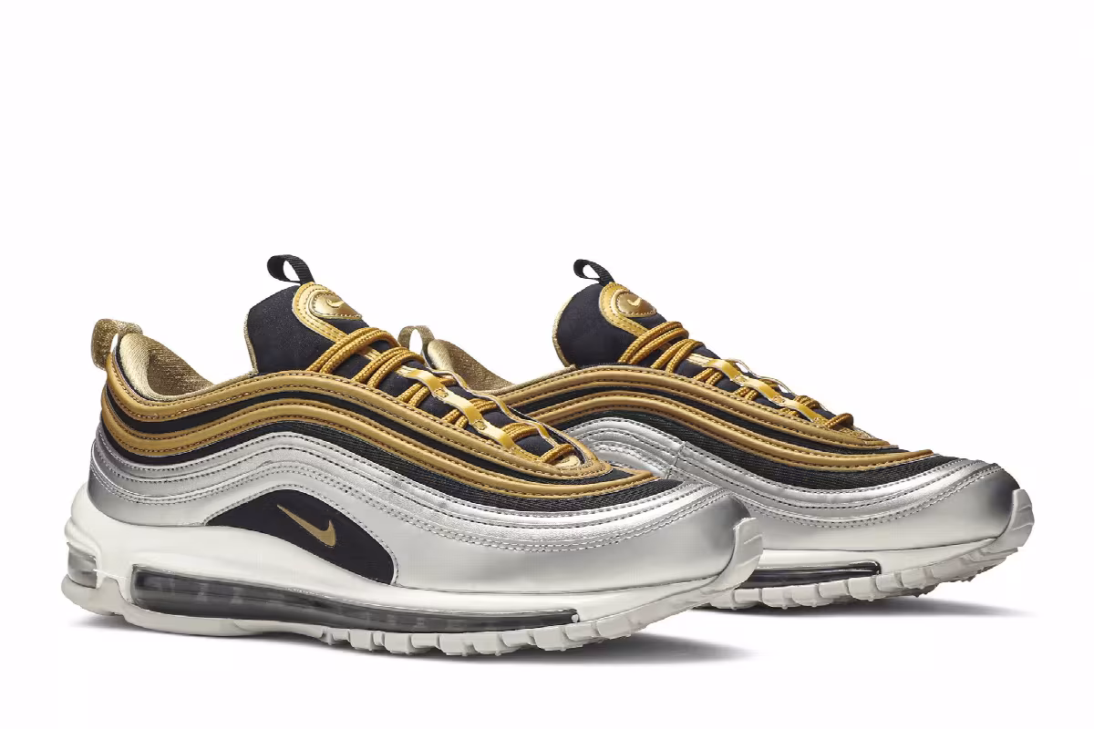Nike Women's Air Max 97 Metallic Gold, view 9