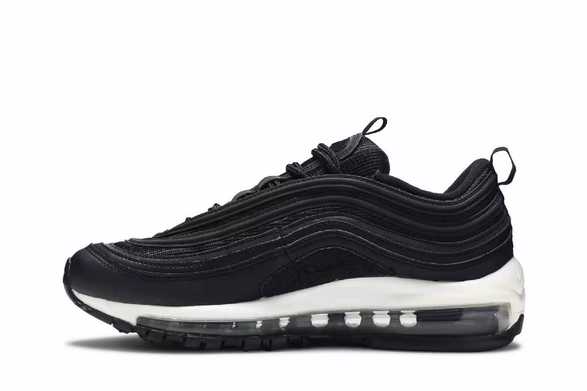 Nike Women's Air Max 97 Black White, view 4