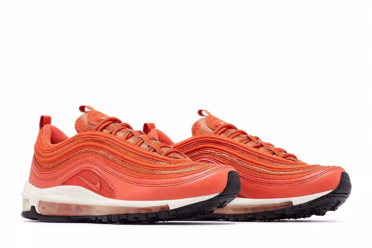 Nike Women's Air Max 97 Orange, view 9
