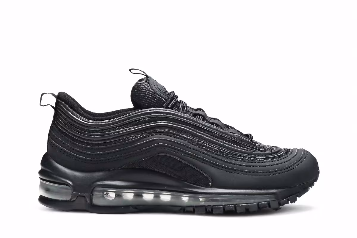 Nike Air Max 97 OG BG Triple Black, view 2