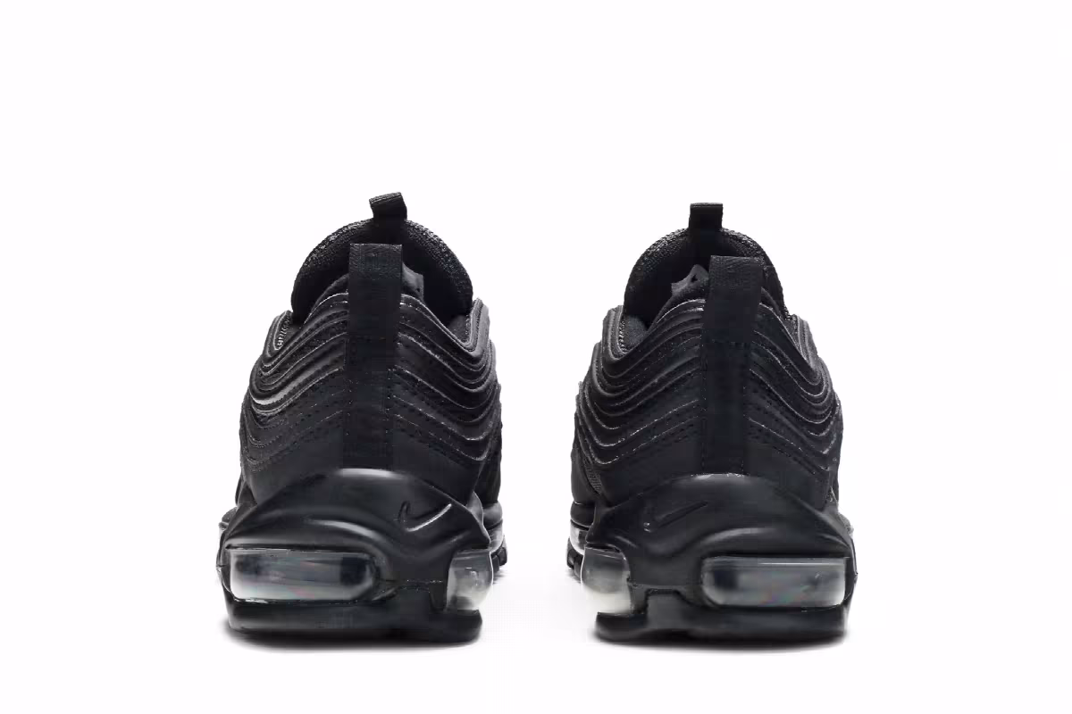 Nike Air Max 97 OG BG Triple Black, view 7