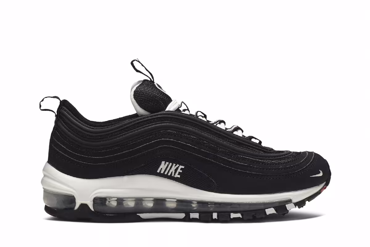 Nike Air Max 97 SE GS Black White, view 2