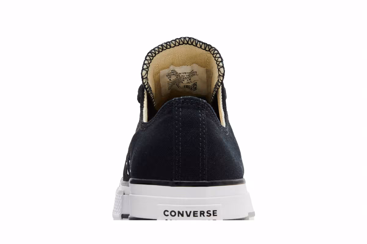 Converse Women's Chuck Taylor All Star Lift Low Black White, view 8