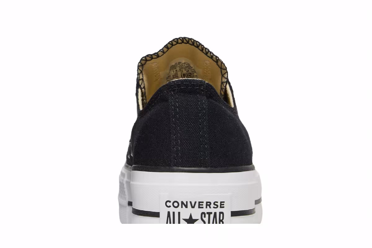 Converse Women's Chuck Taylor All Star Lift Ox Black White, view 8
