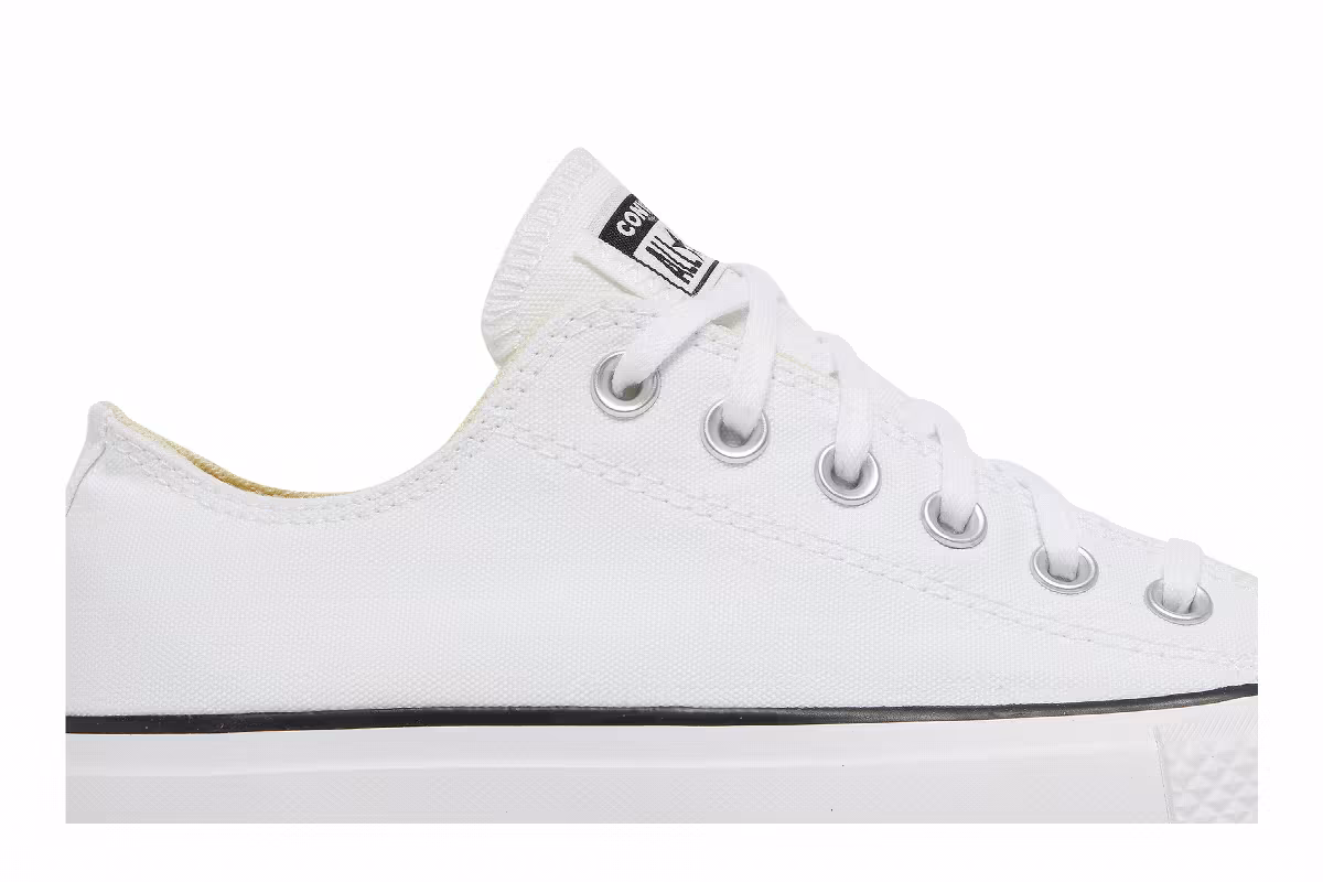 Converse Women's Chuck Taylor All Star Lift Ox White Black, view 3