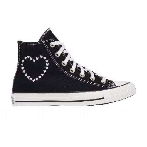 Converse Wmns Chuck Taylor All Star High 'Embroidered Hearts - Black'