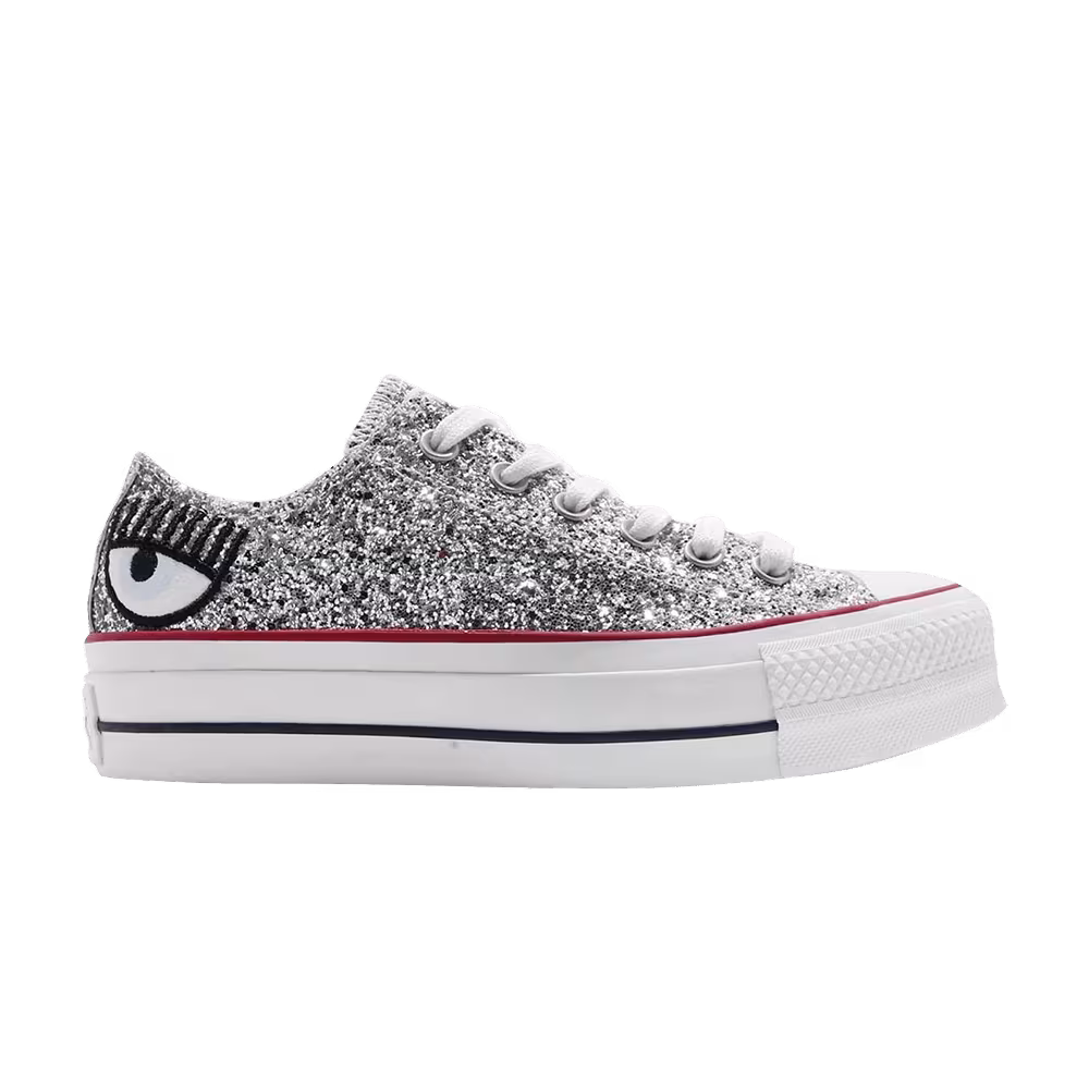 Chiara Ferragni x Converse Women's Chuck Taylor All Star Lift Ox Silver Red