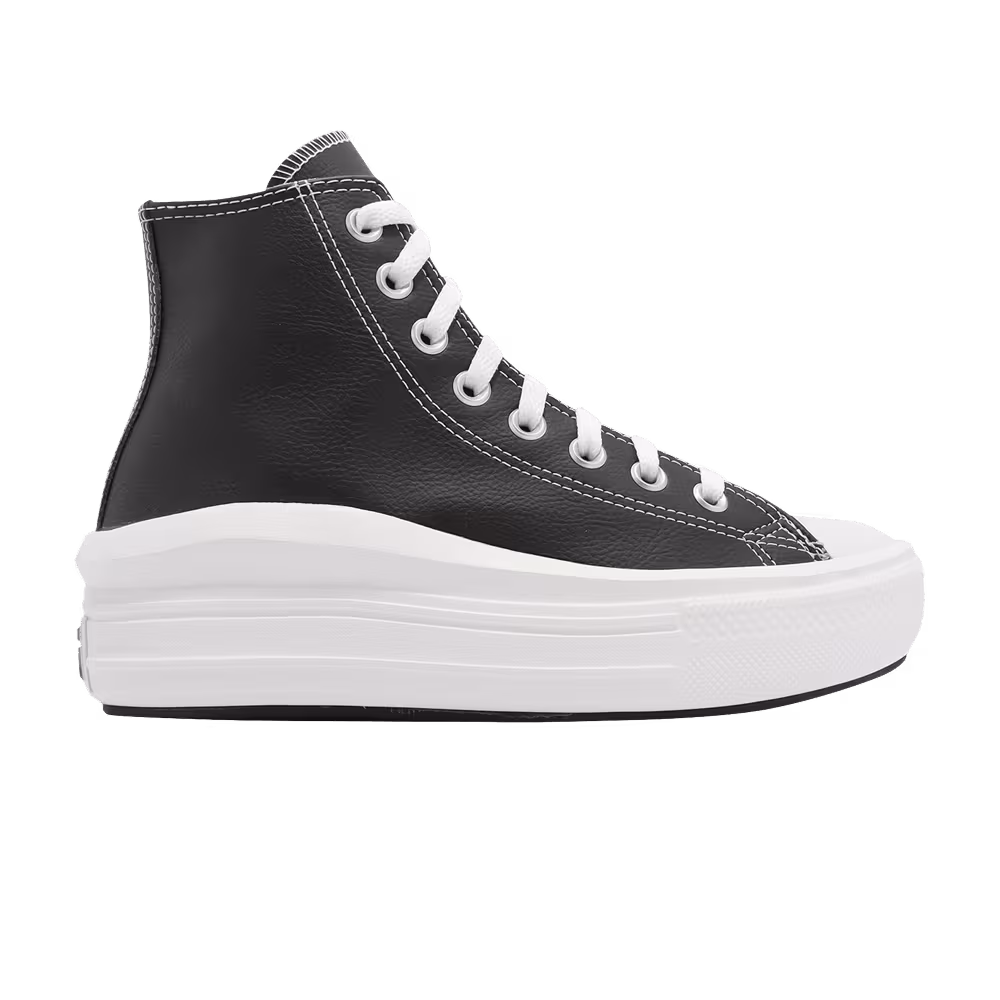 Converse Women's Chuck Taylor All Star Move Platform High Leather - Black
