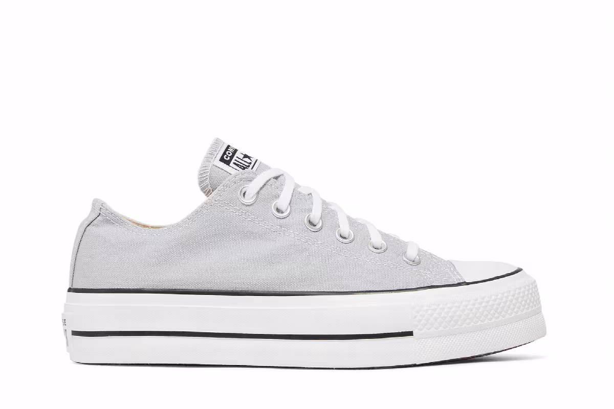 Converse Women's Chuck Taylor All Star Lift Low Wolf Grey, view 2
