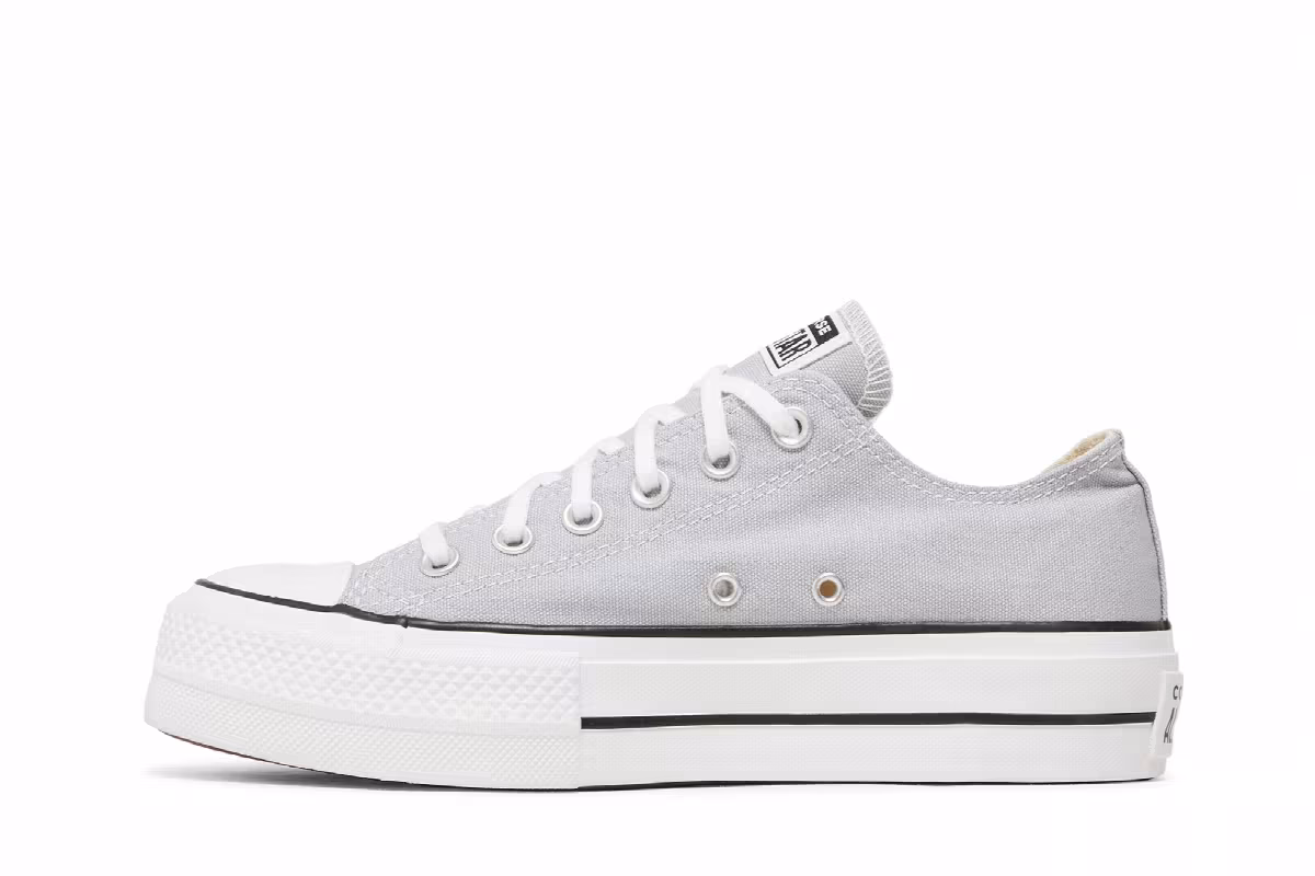 Converse Women's Chuck Taylor All Star Lift Low Wolf Grey, view 4