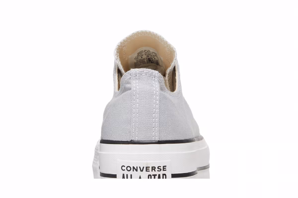Converse Women's Chuck Taylor All Star Lift Low Wolf Grey, view 8