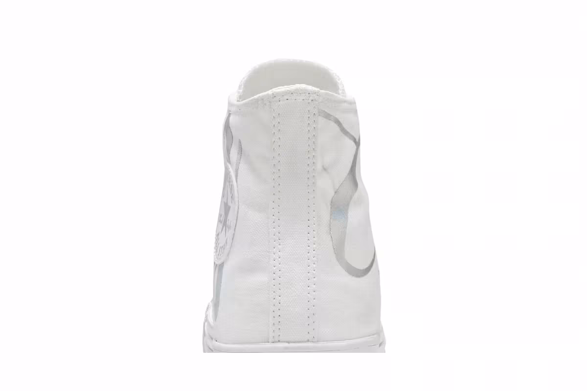 Converse Women's Chuck Taylor All Star High Metallic Script Logo - White, view 8