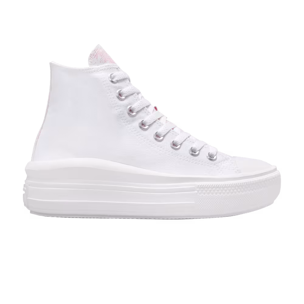 Converse Women's Chuck Taylor All Star Move High Hybrid Floral - White Pink Foam