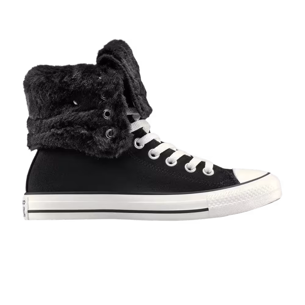 Converse Women's All Star Fold Over Hi Black Egret