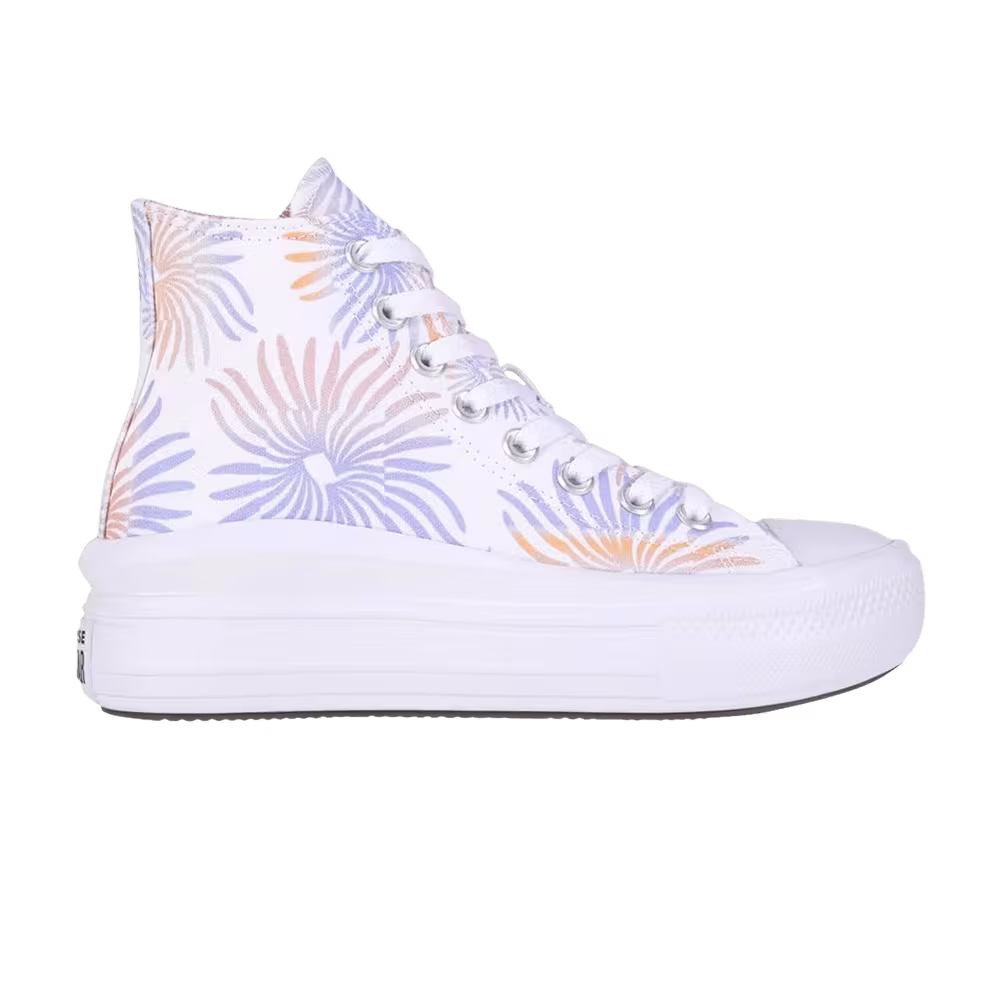 Converse Women's Chuck Taylor All Star Move High Ultraviolet Peach Floral