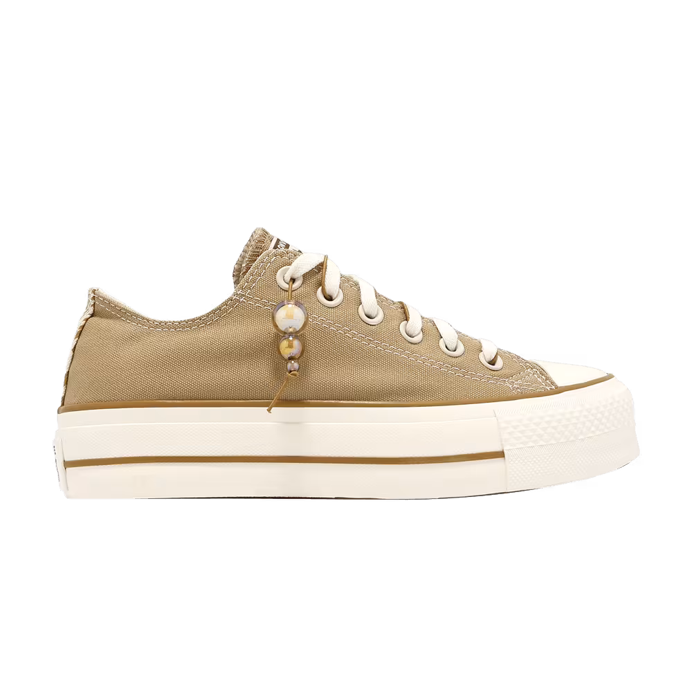 Converse Women's Chuck Taylor All Star Lift Low Khaki Charm