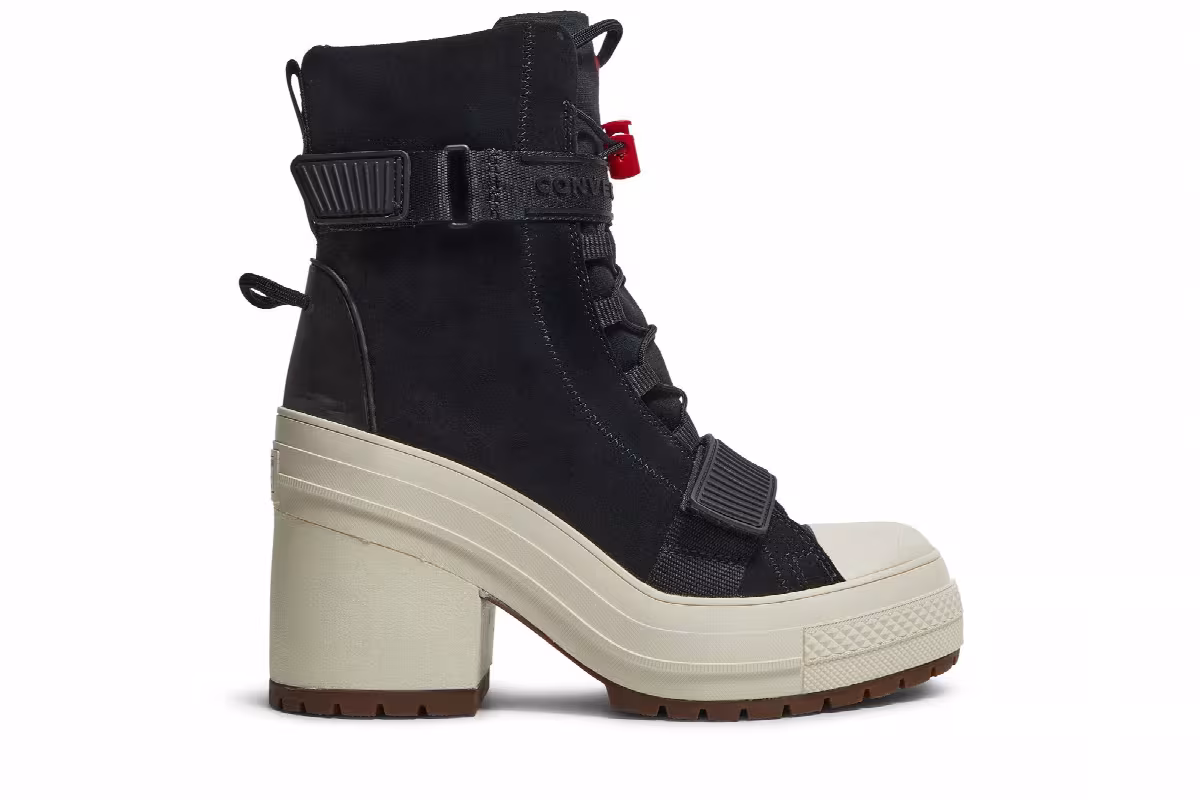 Converse Women's Chuck Taylor All Star GR82 Extra-High Black Egret, view 2