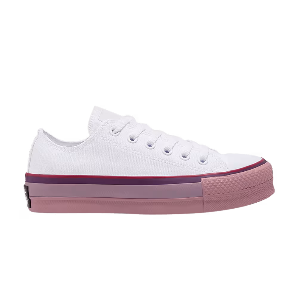 OPI x Converse Women's Chuck Taylor All Star Platform Low White Rust Pink