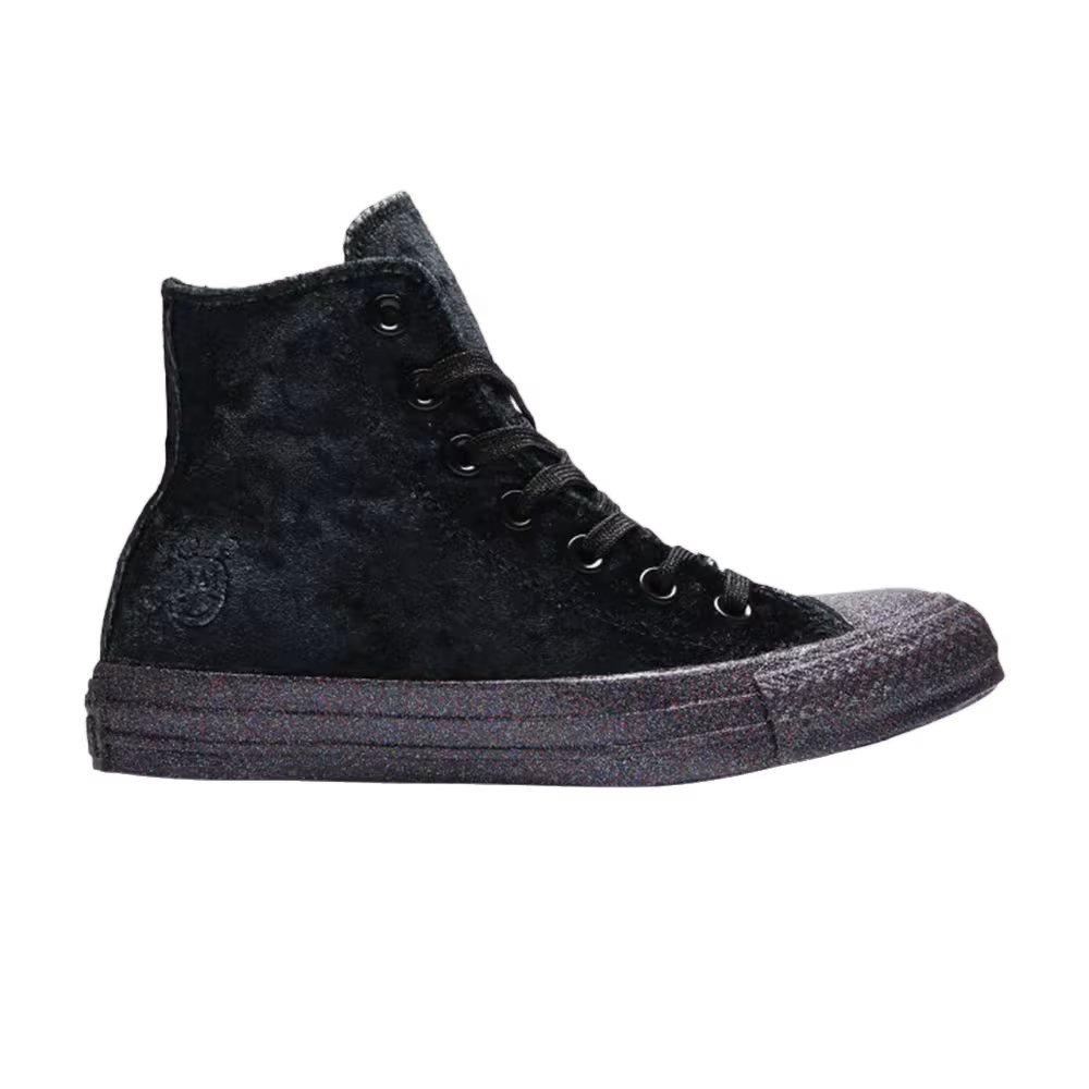 Miley Cyrus x Converse Women's Chuck Taylor All Star Hi Black Silver