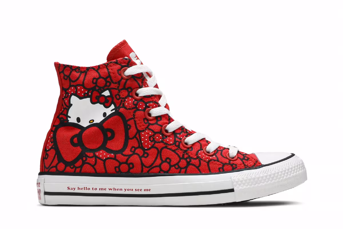 Converse Hello Kitty x Women's Chuck Taylor All Star Hi Red, view 2