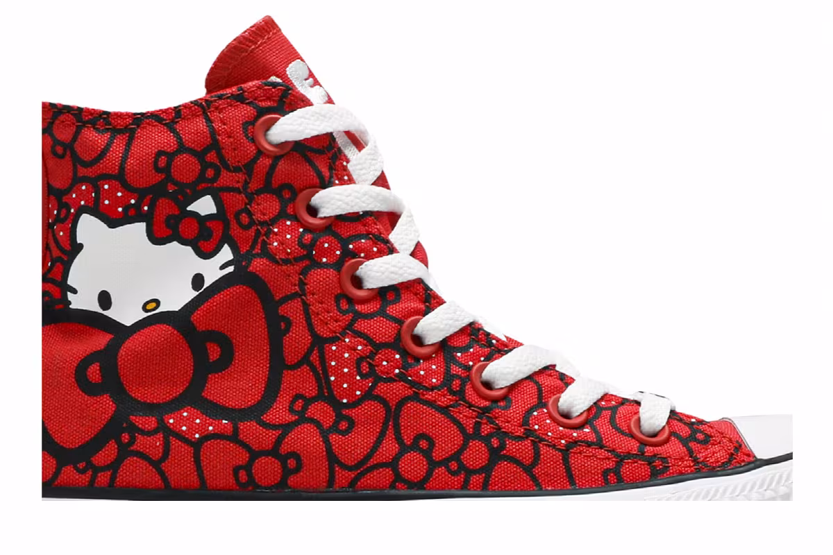 Converse Hello Kitty x Women's Chuck Taylor All Star Hi Red, view 3