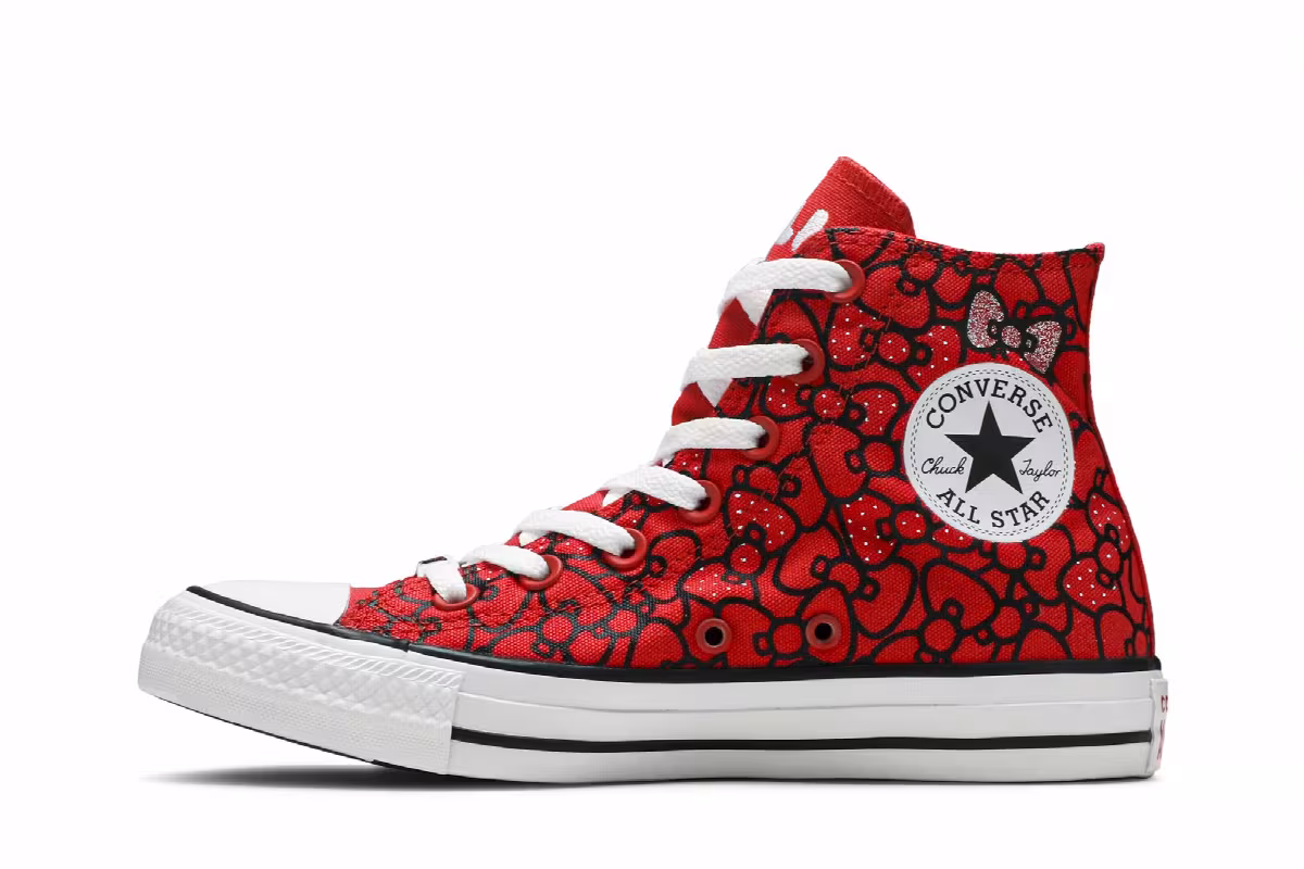 Converse Hello Kitty x Women's Chuck Taylor All Star Hi Red, view 4