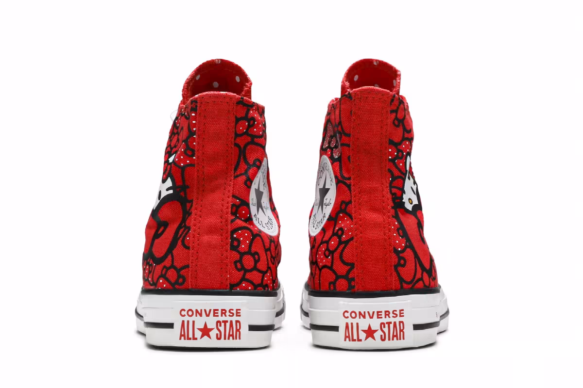 Converse Hello Kitty x Women's Chuck Taylor All Star Hi Red, view 7