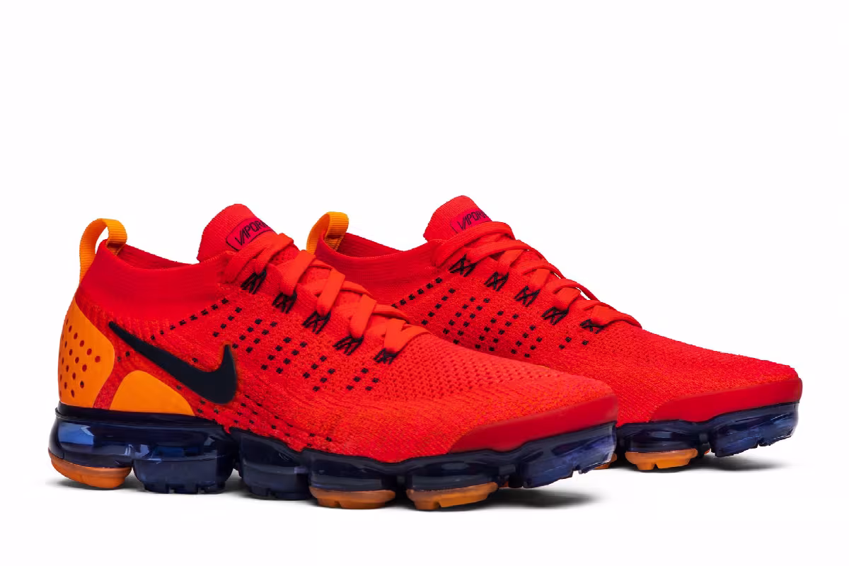 Nike Air VaporMax 2 Flyknit Red Orbit, view 9