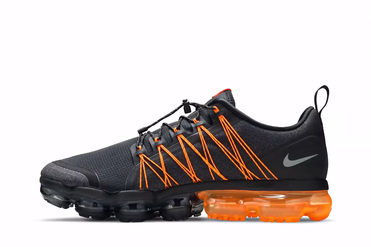 Nike Air VaporMax Run Utility Black Orange, view 4